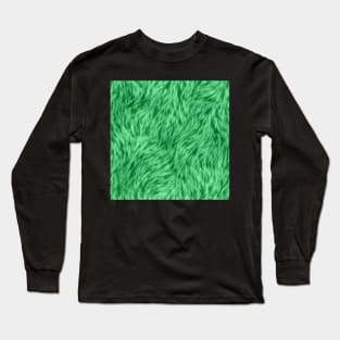 Green Fur Design Long Sleeve T-Shirt
